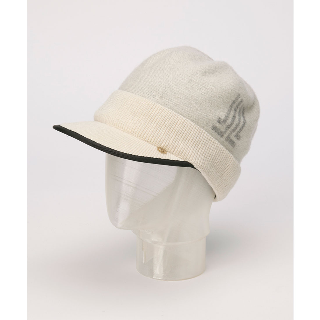 LANVINSPORT ランバン スポール LANVIN SPORT ツバ付きソフトラメニットキャップ ホワイト F LANVINSPORT ランバン スポール LANVIN SPORT ツバ付きソフトラメニットキャップ ホワイト F