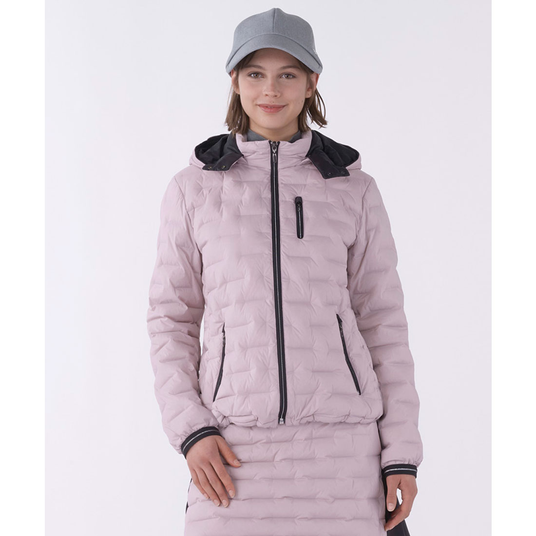 LANVINSPORT ランバン スポール LANVIN SPORT ナイロンストレッチチューブダウンブ ピンク 36 LANVINSPORT ランバン スポール LANVIN SPORT ナイロンストレッチチューブダウンブ ピンク 36