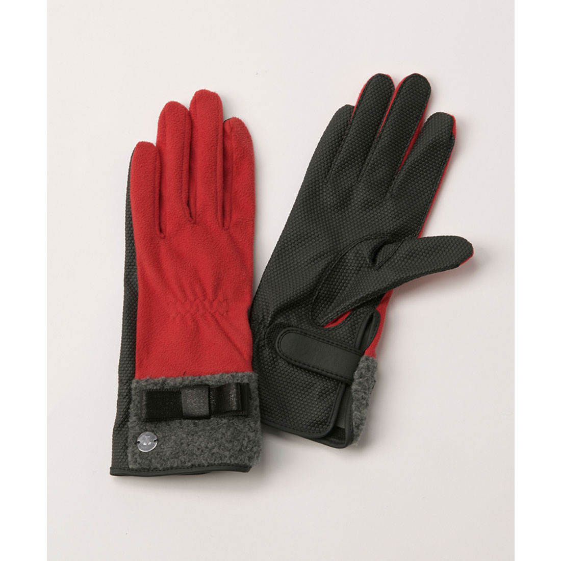 LANVINSPORT ランバン スポール LANVIN SPORT リボン付きグローブ【両手用】 レッド 18 LANVINSPORT ランバン スポール LANVIN SPORT リボン付きグローブ【両手用】 レッド 18