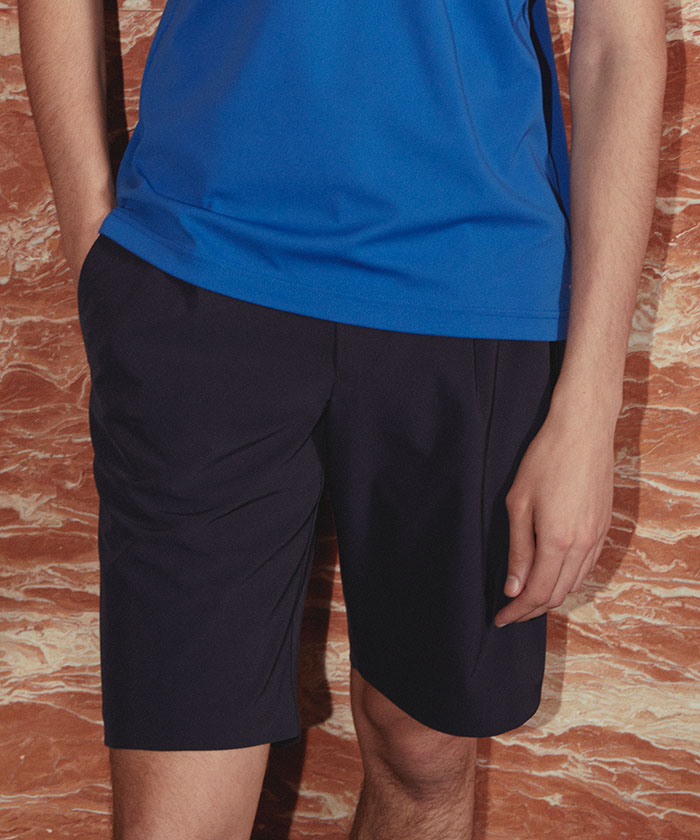 LANVINSPORT ランバン スポール LANVIN SPORT ショートパンツ【2WAYストレッチ ブラック 38 LANVINSPORT ランバン スポール LANVIN SPORT ショートパンツ【2WAYストレッチ ブラック 38