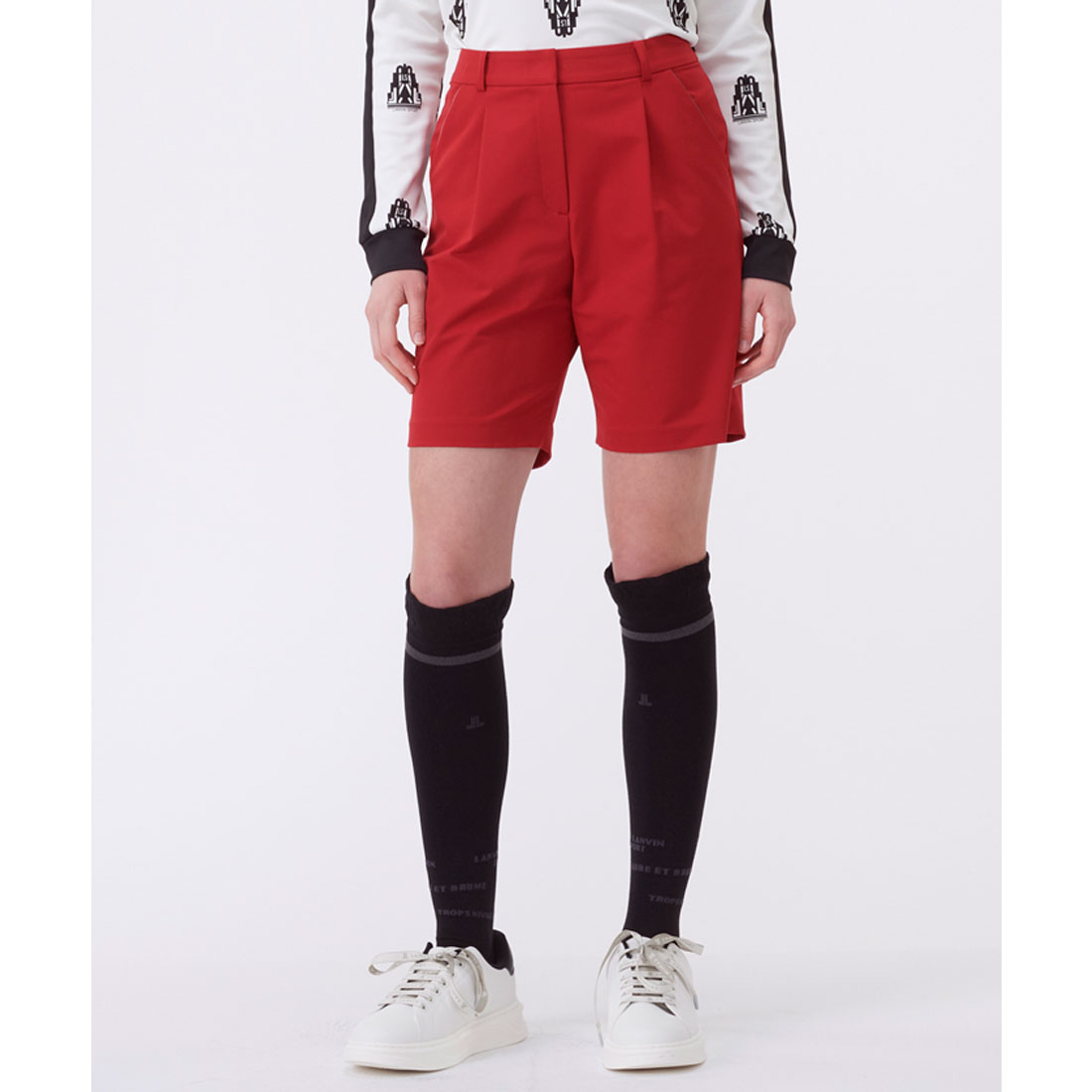 LANVINSPORT ランバン スポール LANVIN SPORT ショートパンツ【はっ水/蓄熱保温/ レッド 36 LANVINSPORT ランバン スポール LANVIN SPORT ショートパンツ【はっ水/蓄熱保温/ レッド 36