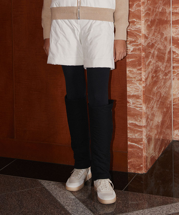 LANVINSPORT ランバン スポール LANVIN SPORT 中わたハーフパンツ【はっ水、蓄熱保 ホワイト 38 LANVINSPORT ランバン スポール LANVIN SPORT 中わたハーフパンツ【はっ水、蓄熱保 ホワイト 38