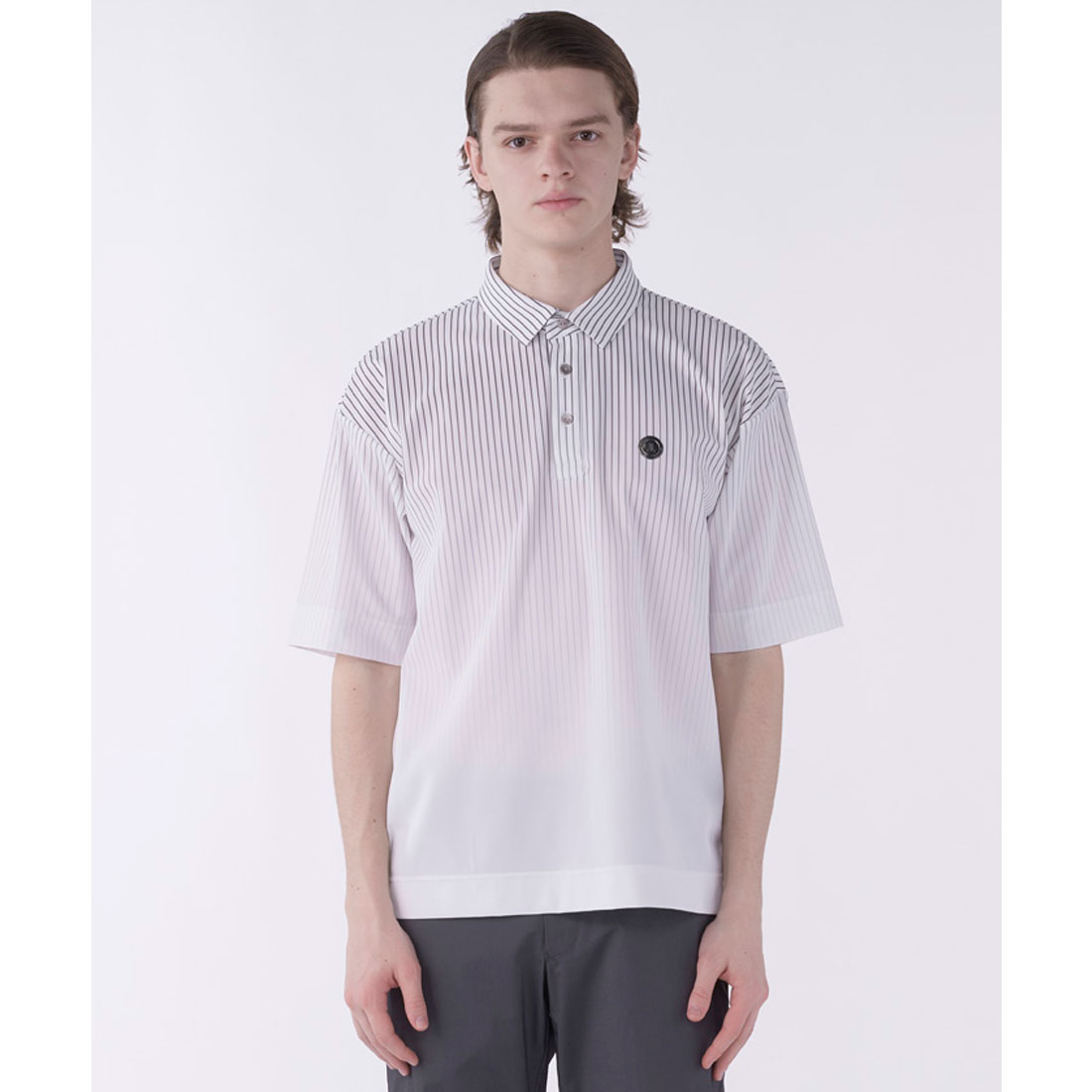 LANVINSPORT ランバン スポール LANVIN SPORT ビッグシルエット半袖シャツ【Sun ホワイト 38 LANVINSPORT ランバン スポール LANVIN SPORT ビッグシルエット半袖シャツ【Sun ホワイト 38