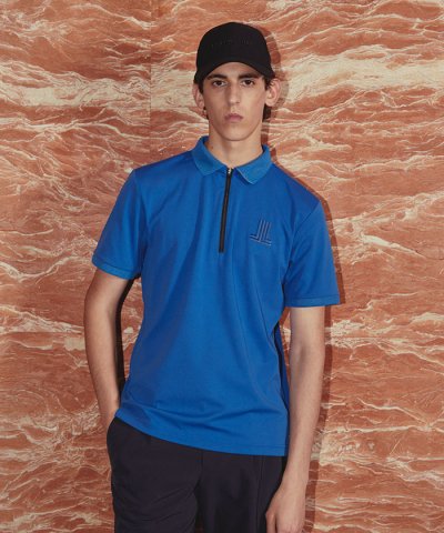 ランバン スポール LANVIN SPORT ポロ衿プリントポロシャツ【Suns