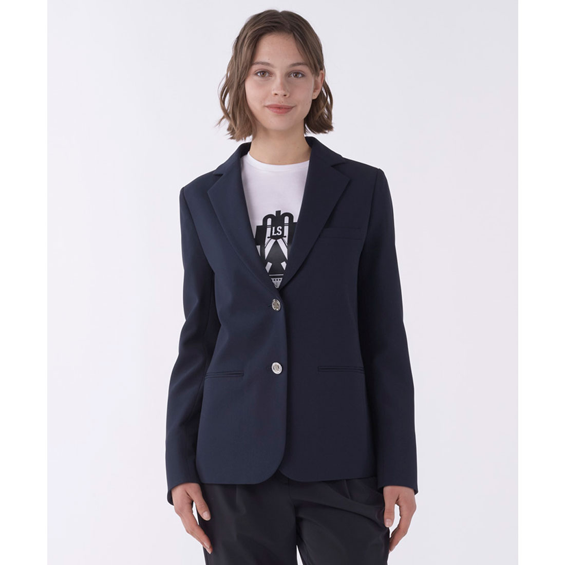 LANVIN - coco 中古 ランバンスポール LANVIN SPORT レディース テーラードジャケット 40(L) 白 ホワイト 春夏 中古 レディース ランバンスポール LANVIN SPORT テーラード