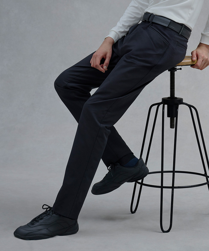 LANVINSPORT ランバン スポール LANVIN SPORT ドットエアタックテーパードパンツ ブラック 92 LANVINSPORT ランバン スポール LANVIN SPORT ドットエアタックテーパードパンツ ブラック 92