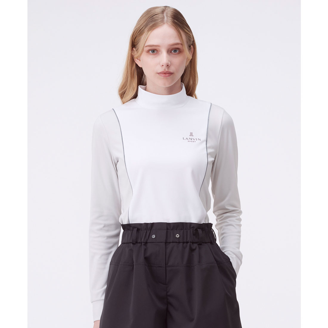 ランバン スポール LANVIN SPORT モックネックブロッキング長袖