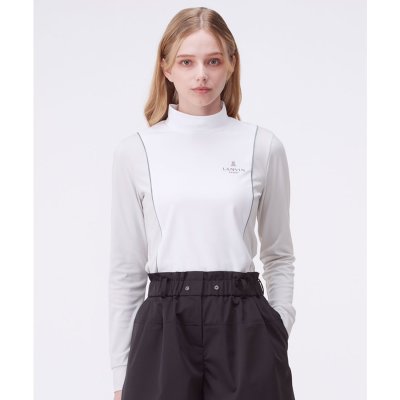 ランバン スポール LANVIN SPORT モックネックブロッキング長袖シャツ
