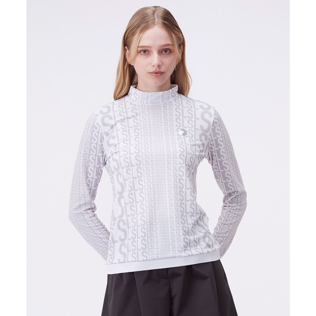 新品 ランバンスポール LANVIN SPORT モックネック ランバン スポール LANVIN SPORT LSロゴプリントモックネック