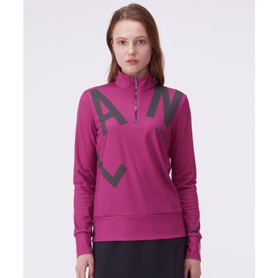 ランバン スポール LANVIN SPORT BIGロゴプリントハーフジップ長袖