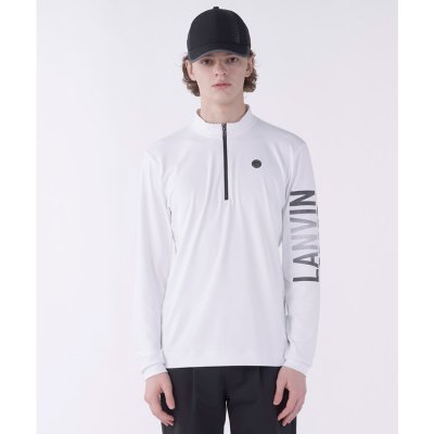 ランバン スポール LANVIN SPORT スタンドハーフジップ長袖シャツ【防