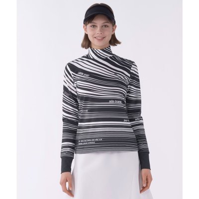 ランバン スポール LANVIN SPORT グラフィカルボーダー長袖シャツ【保