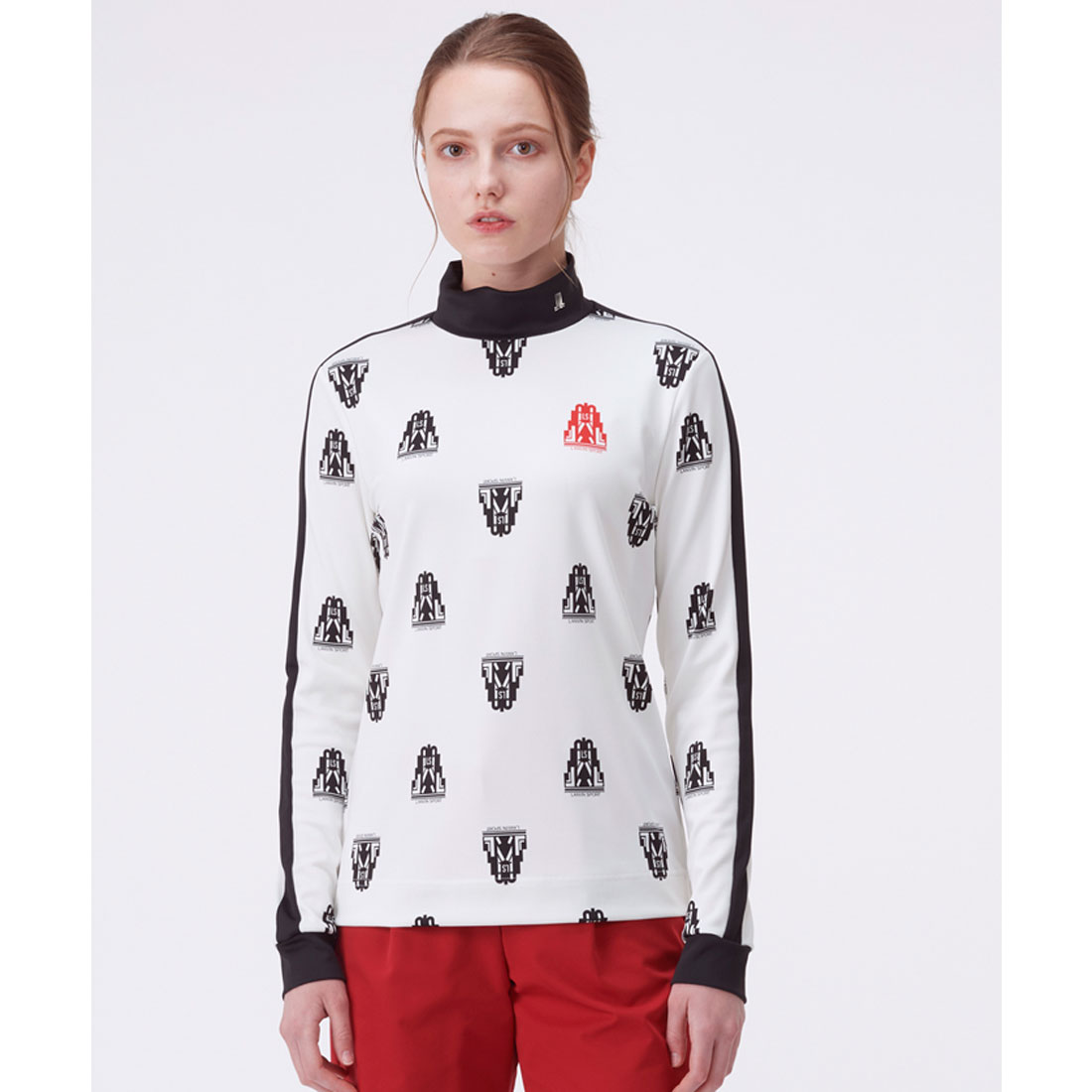 LANVINSPORT ランバン スポール LANVIN SPORT 【アールデコ100周年】総柄長袖シ ホワイト 36 LANVINSPORT ランバン スポール LANVIN SPORT 【アールデコ100周年】総柄長袖シ ホワイト 36