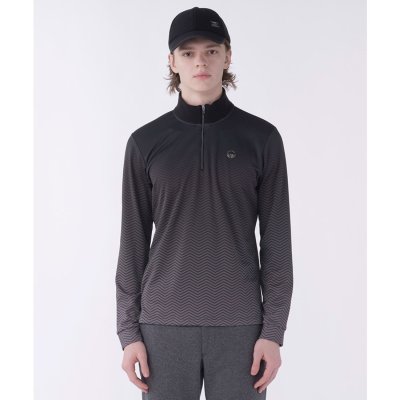 ランバン スポール LANVIN SPORT グラデーションプリントハーフジップ
