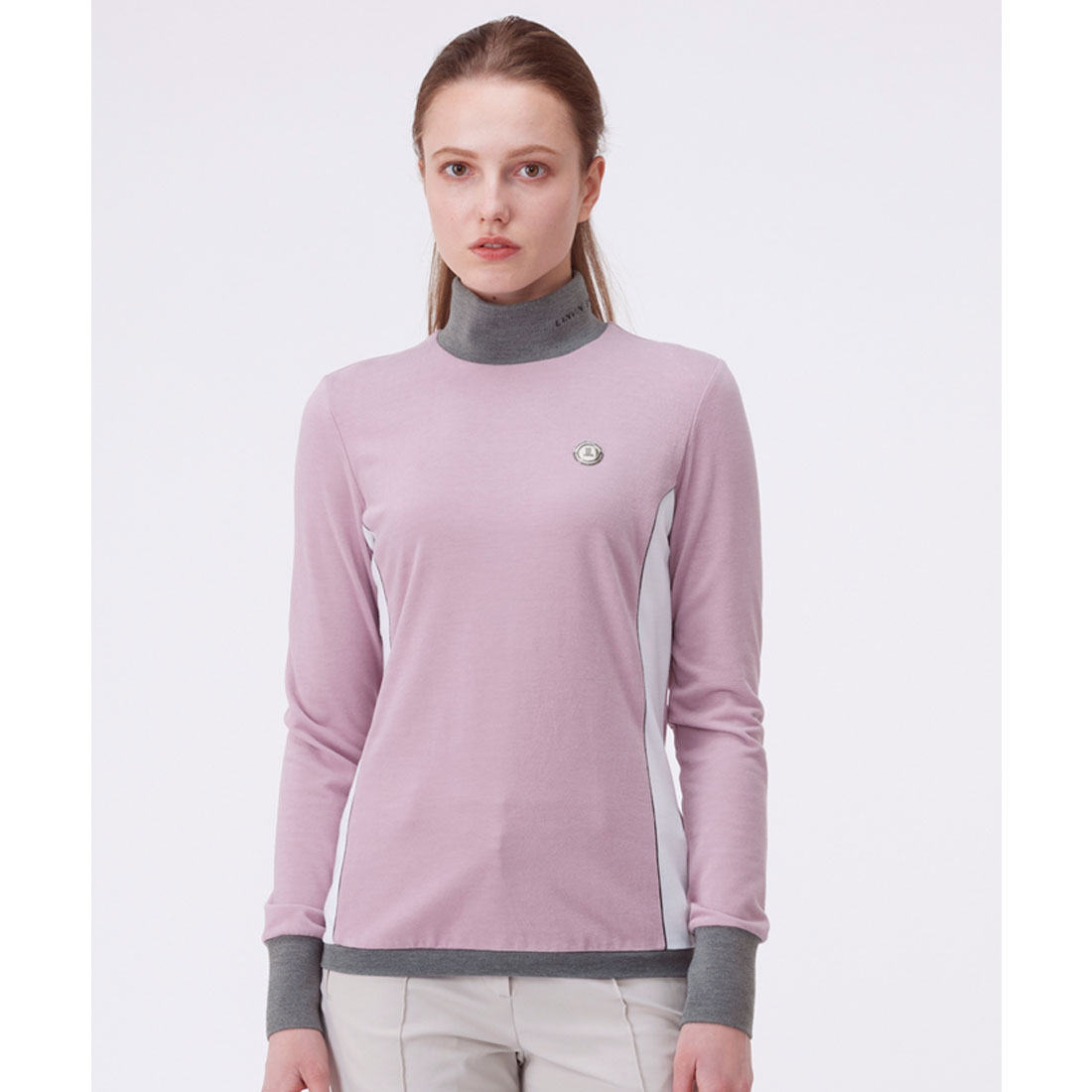 LANVINSPORT ランバン スポール LANVIN SPORT ブロッキング起毛スムース長袖シャツ ピンク 42 LANVINSPORT ランバン スポール LANVIN SPORT ブロッキング起毛スムース長袖シャツ ピンク 42