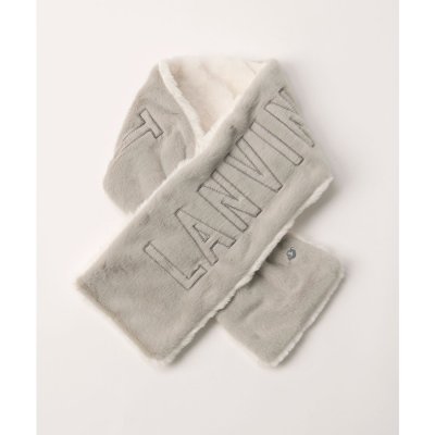 ランバン スポール LANVIN SPORT フェイクファーリバーシブルマフラー