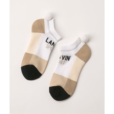 ランバン スポール LANVIN SPORT ボンボン付きアンクル丈ソックス【返