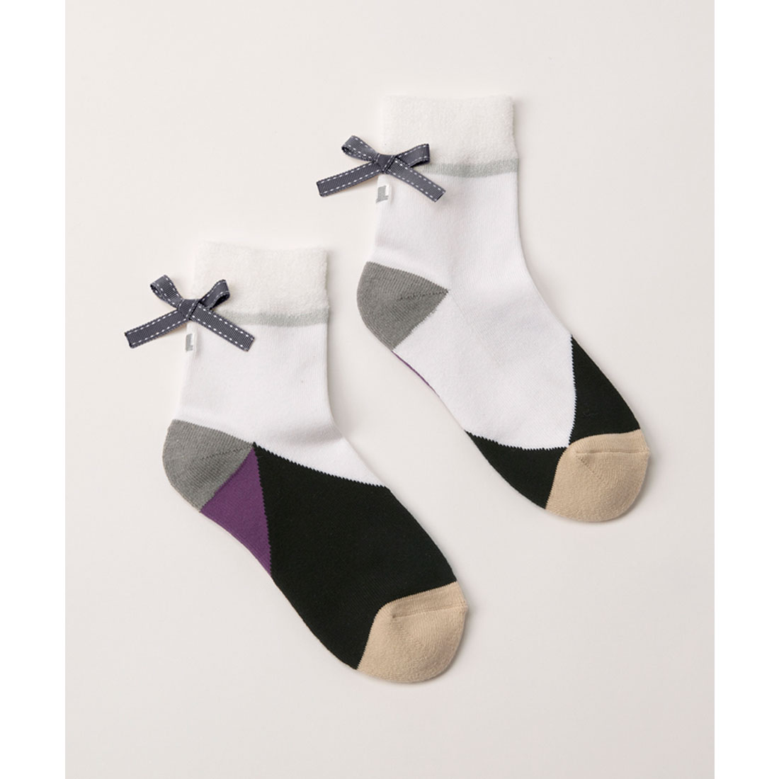 ランバン スポール LANVIN SPORT リボン付きミドル丈ソックス
