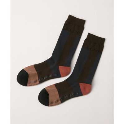 ランバン スポール LANVIN SPORT レギュラー丈カラーブロックソックス
