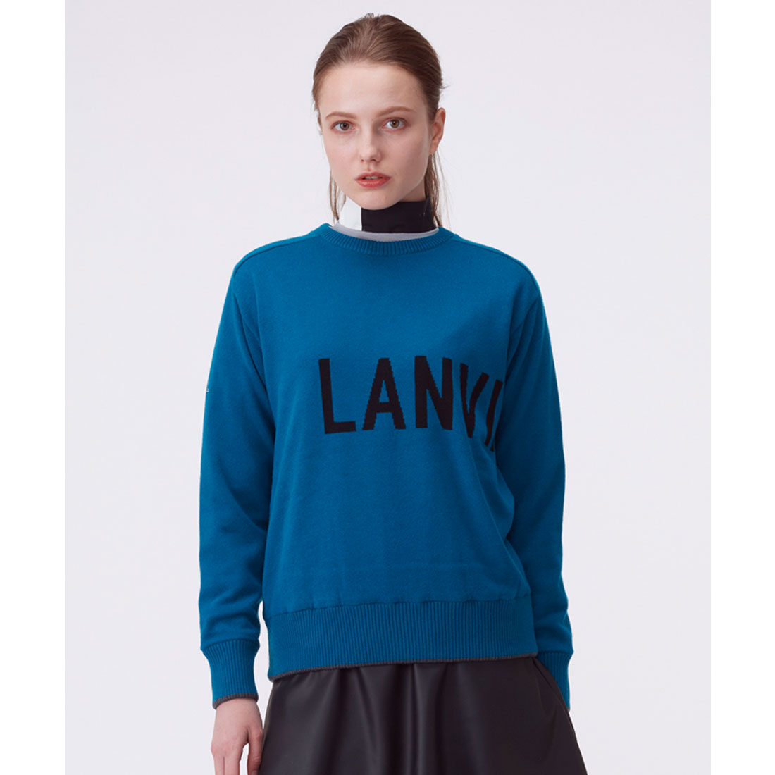 LANVINSPORT ランバン スポール LANVIN SPORT プルオーバーセーター【防風/リバー エメラルド 38
