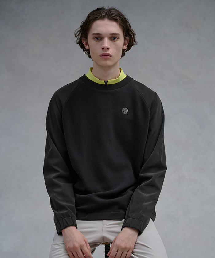 LANVINSPORT ランバン スポール LANVIN SPORT トスカーナフリースハイブリッドプル ネイビー 40 LANVINSPORT ランバン スポール LANVIN SPORT トスカーナフリースハイブリッドプル ネイビー 40