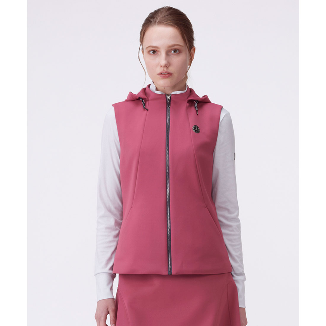 LANVINSPORT ランバン スポール LANVIN SPORT ダンボールニットアウターベスト【U ピンク 38 LANVINSPORT ランバン スポール LANVIN SPORT ダンボールニットアウターベスト【U ピンク 38