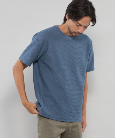 シャーリングジャカードTシャツ