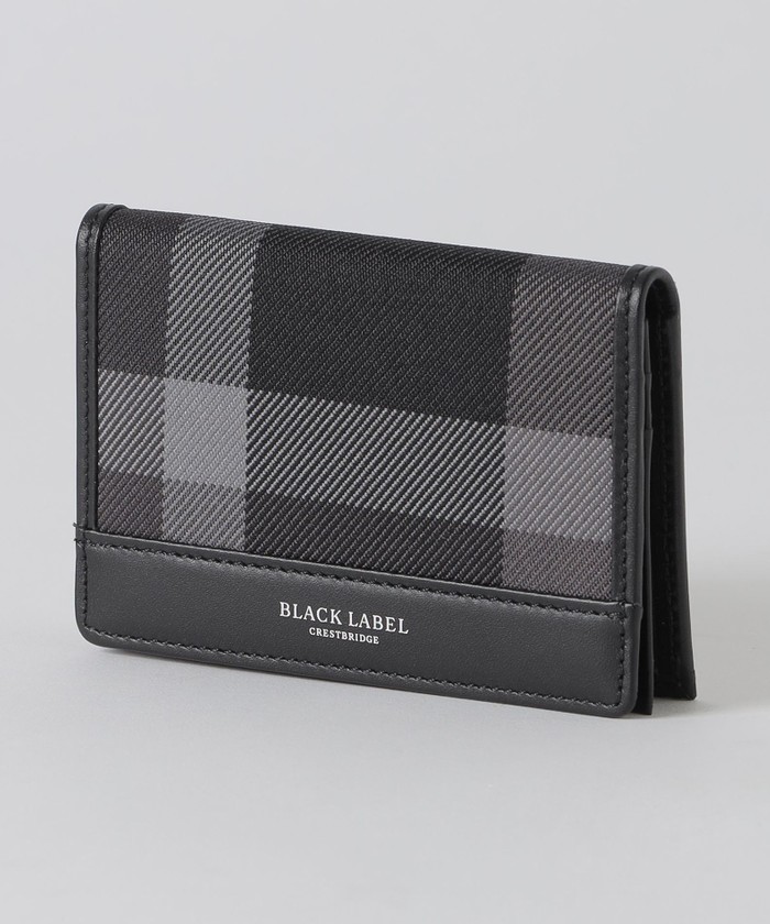 未使用 インサイドクレストブリッジチェックロングウォレット 長財布 黒 ブラック インサイドクレストブリッジチェックロングウォレット(505599971