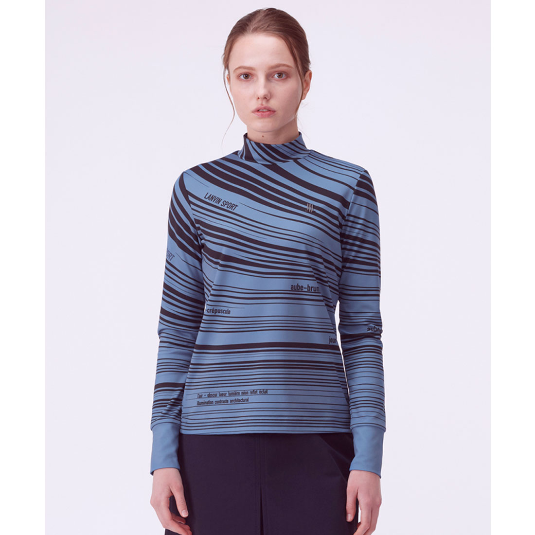 ランバン スポール LANVIN SPORT グラフィカルボーダー長袖