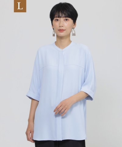 【L】【夏でもさらっと】【吸水速乾】【ウォシャブル】バックサテンジョーゼットブラ