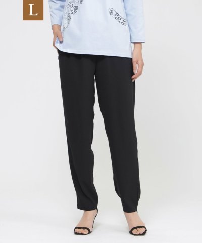 【L】【夏でもさらっと】【吸水速乾】【ウォシャブル】バックサテンジョーゼットイー