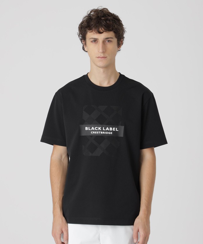 一部店舗限定】シャドーバイアスチェック ロゴプリントTシャツ
