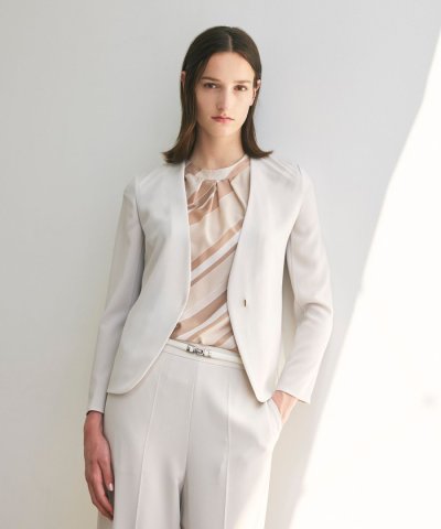 【ウォッシャブル】ライトジョーゼット　ジャケット