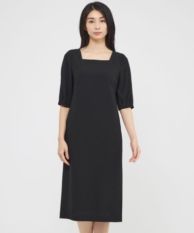 【ウォッシャブル】ライトジョーゼット　ワンピース