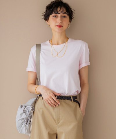 【洗える】コンパクトヤーン スムース Tシャツ