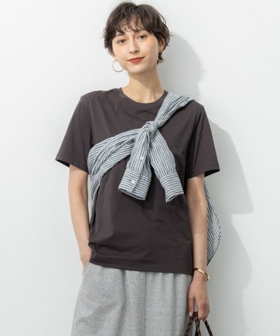 【洗える】コンパクトヤーン スムース Tシャツ