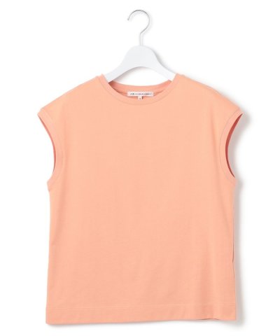 【洗える】コンパクトヤーン フレンチスリーブ Tシャツ