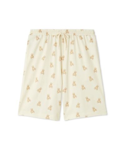 【UNDERSON UNDERSON】【HOMME】総柄ベアプリントハーフパンツ