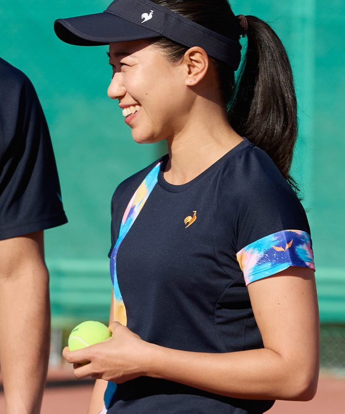 lecoqsportif(ings) ルコックスポルティフ le coq sportif Aile forme グラフ ネイビー O lecoqsportif(ings) ルコックスポルティフ le coq sportif Aile forme グラフ ネイビー O