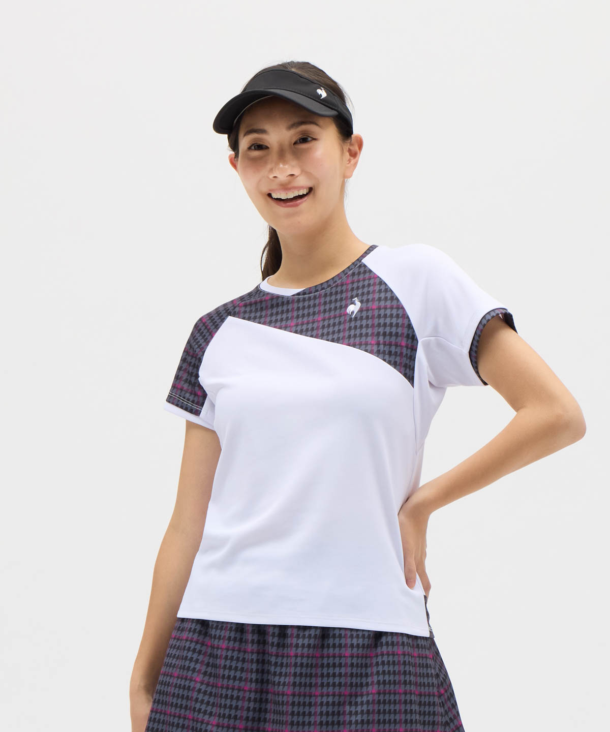 lecoqsportif(ings) ルコックスポルティフ le coq sportif ゲームシャツ ホワイト L