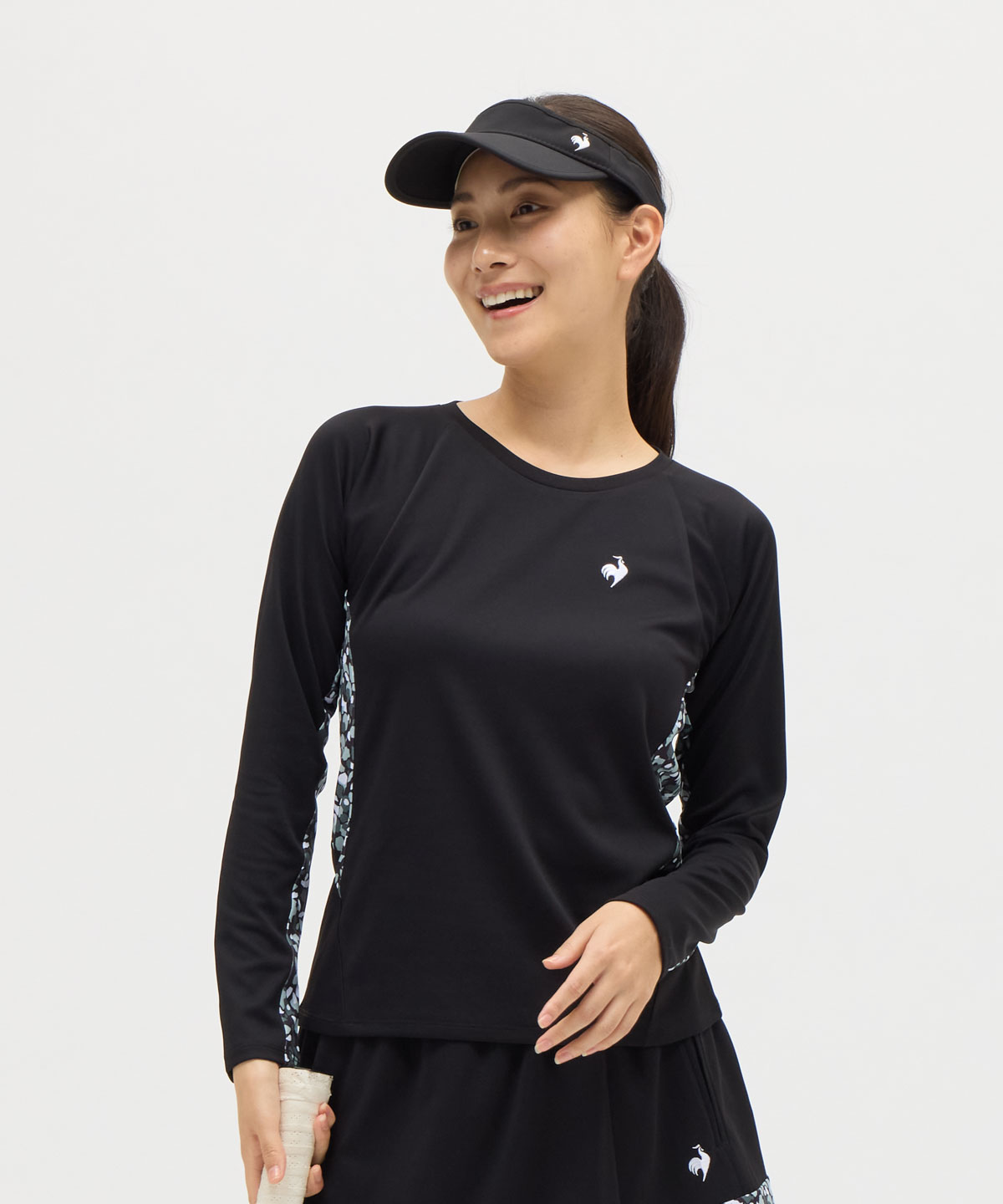 lecoqsportif(ings) ルコックスポルティフ le coq sportif Aile forme 長袖ゲ ブラック L lecoqsportif(ings) ルコックスポルティフ le coq sportif Aile forme 長袖ゲ ブラック L