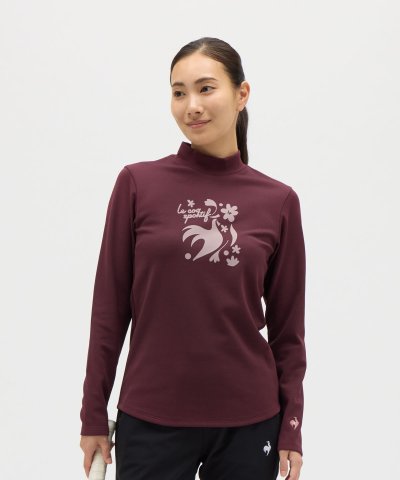ルコックスポルティフ le coq sportif モックネック長袖シャツ