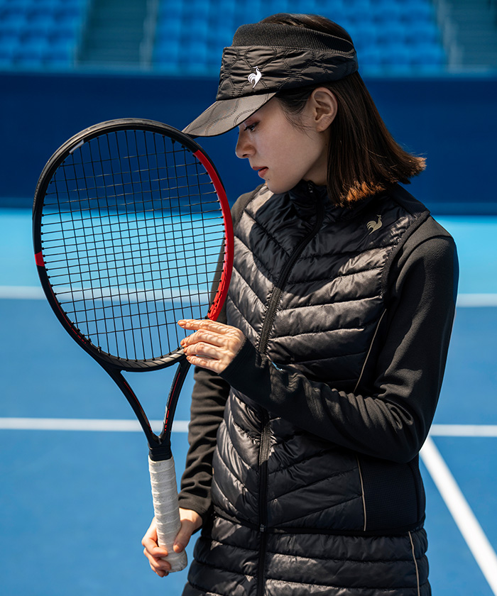 lecoqsportif(ings) ルコックスポルティフ le coq sportif パディングベスト ブラック O lecoqsportif(ings) ルコックスポルティフ le coq sportif パディングベスト ブラック O