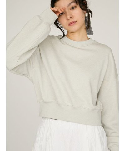 【ONLINE限定カラー】ラメ裏毛ショートスウェットトップス