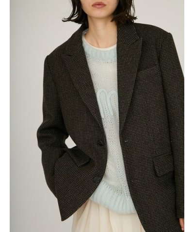 ウールチェックジャケット