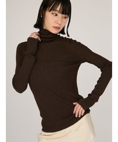 シアータートルネックトップス