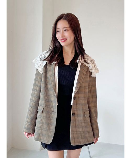 SNIDEL チェックジャケット SNIDEL（スナイデル）の「クラシックチェックジャケット（テーラード