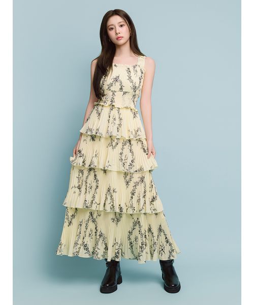 snidel ドレス スナイデル SNIDEL スナイデル シャイニーレースドレス ラベンダー/M｜結婚