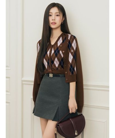 ベルト付きボックスミニスカショ