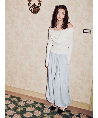 ワイドデザインパンツ